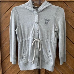 Abercrombie and Fitch 3/4 tie and button up hoody